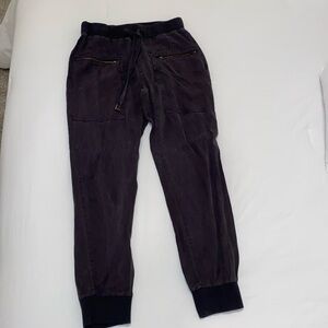 Cute dark grey jean-style joggers